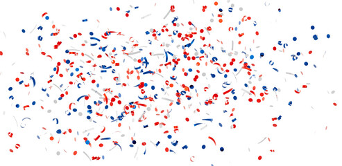 Obraz premium Patriotic confetti background. Ideal for celebrations, holidays, and festive designs. Download now!
