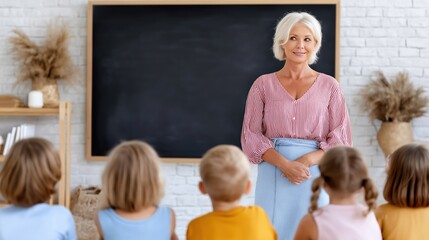 Engaging Teacher in Classroom Setting with Students