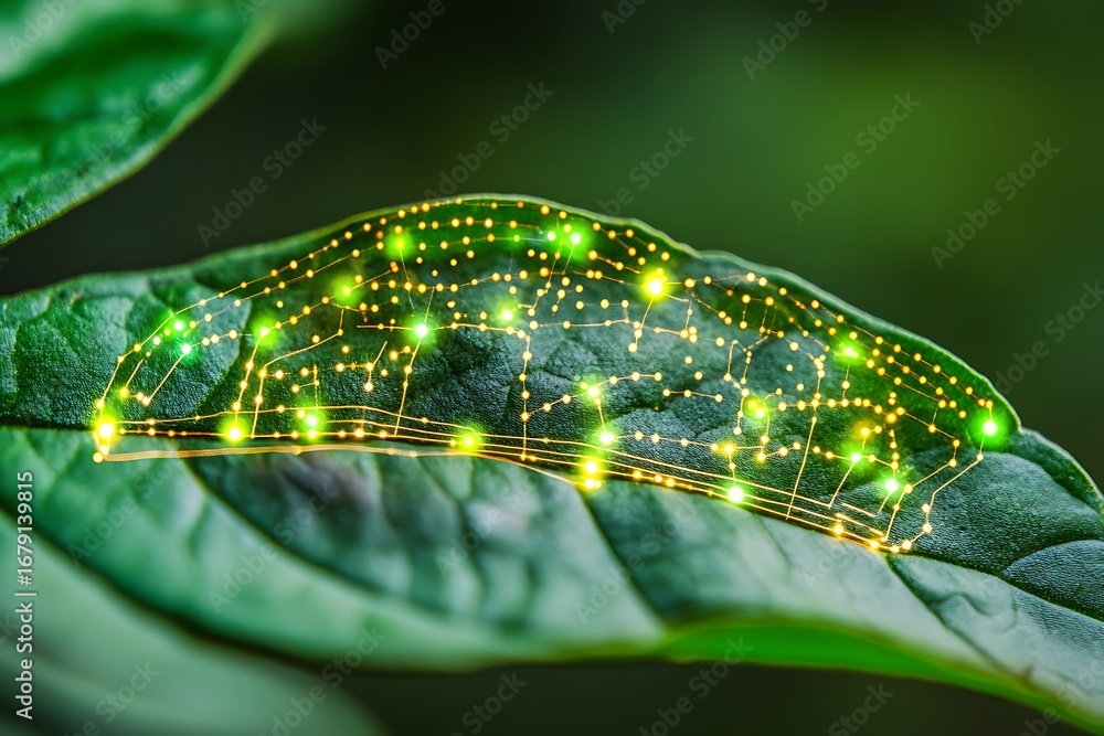 Aufkleber advanced bio-sensor networks embedded within living plant tissue for environmental monitoring
