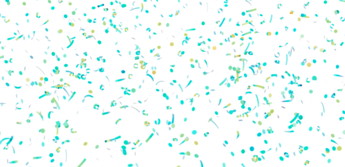 Festive confetti background perfect for celebrations, parties, and holidays.  Features teal and gold accents.