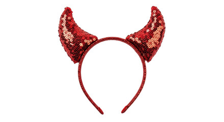 Isolated Devil Horns Headband