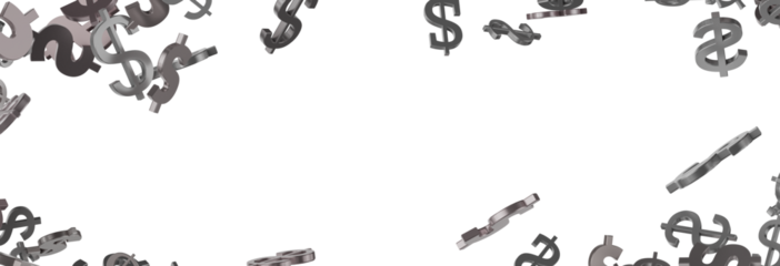 Animated orange dollar background. Money flies from top to bottom.