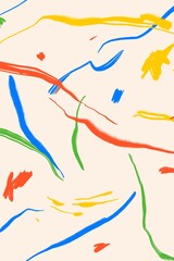 Aesthetic colorful Memphis pattern background, abstract line design