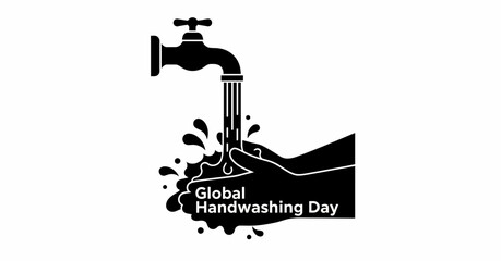 Vector art of global handwashing day illustration