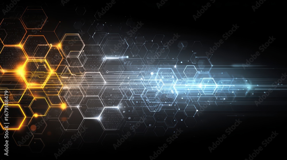 Poster striking geometric abstraction u tech concept graphic background, ideal for modern designs and innov