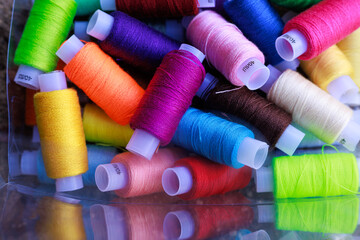 Vibrant threads for textile production