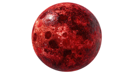 Crimson Celestial Sphere: A detailed photorealistic depiction of a celestial sphere, emanating a sense of mystery and wonder, showcasing intricate textures and rich crimson hues.