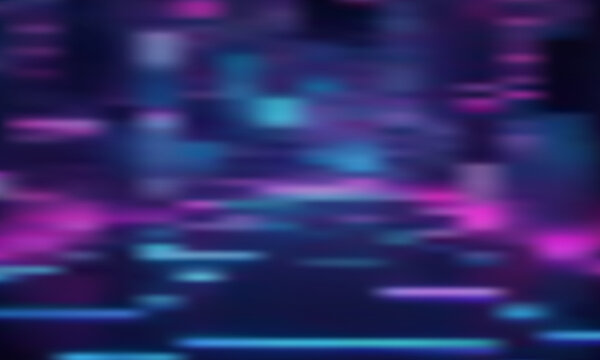 Dreamy vector tech gradient background. Rainbow color futuristic technology blur bg. Horizontal fantasy banner. Fluid unicorn banner. Blue pink twisted hologram backdrop. Eps10