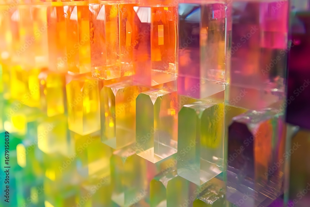 Poster programmable enzyme crystals forming dynamic, colorful patterns inside transparent matrices