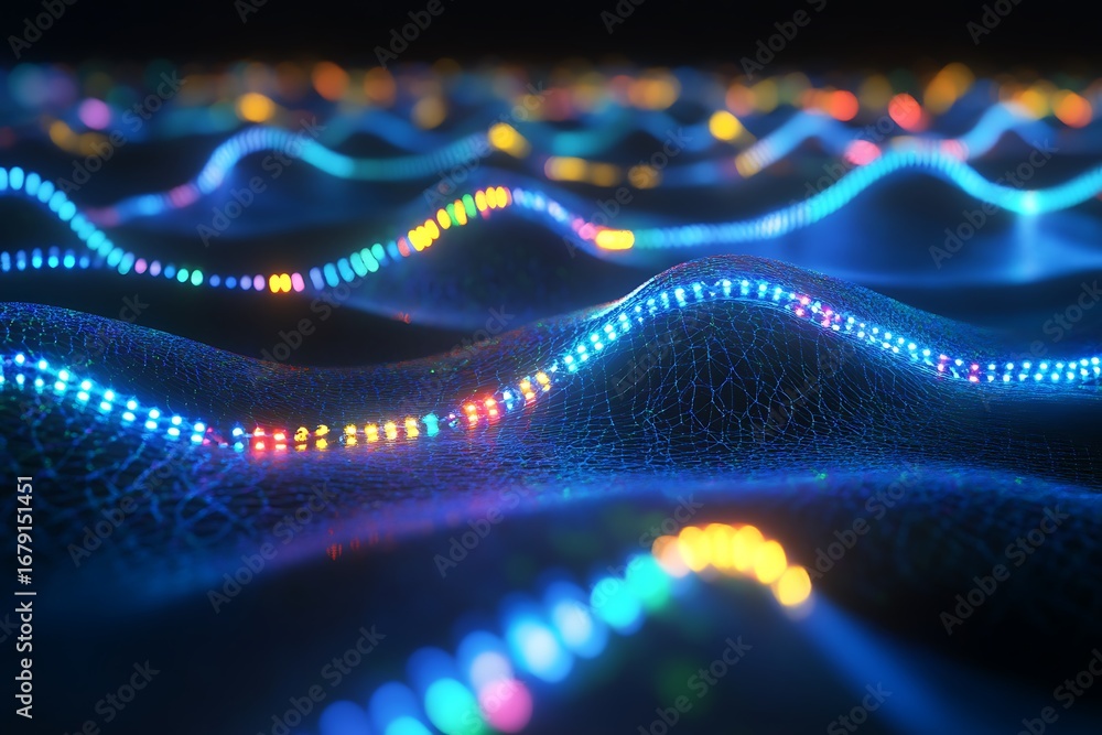 Poster quantum-linked protein chains forming intelligent biosensors across vast hydrogel fields
