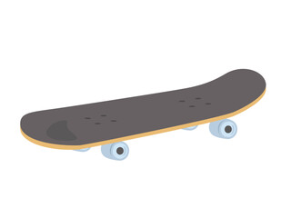 Skateboard flat illustration, skatboard icon, sport element