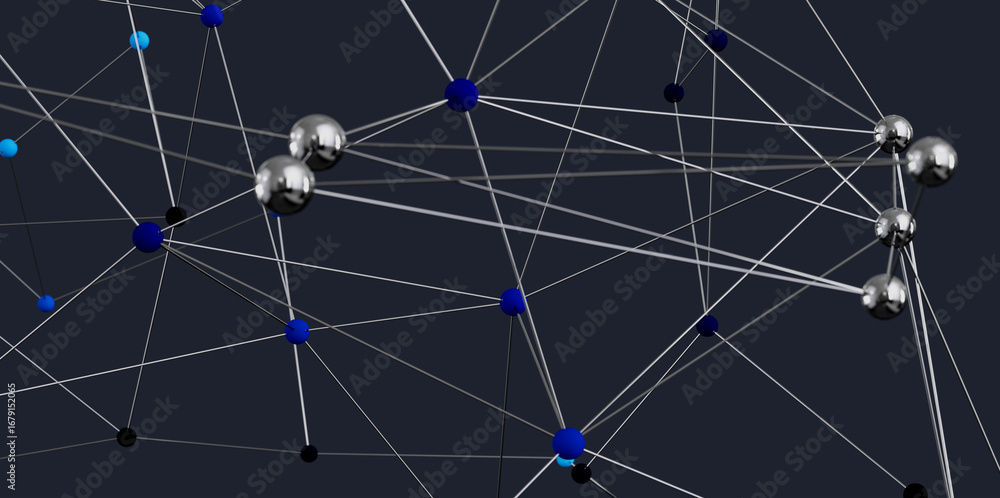 Aufkleber abstract image of a complex network. ideal for technology, connection, and communication concepts.