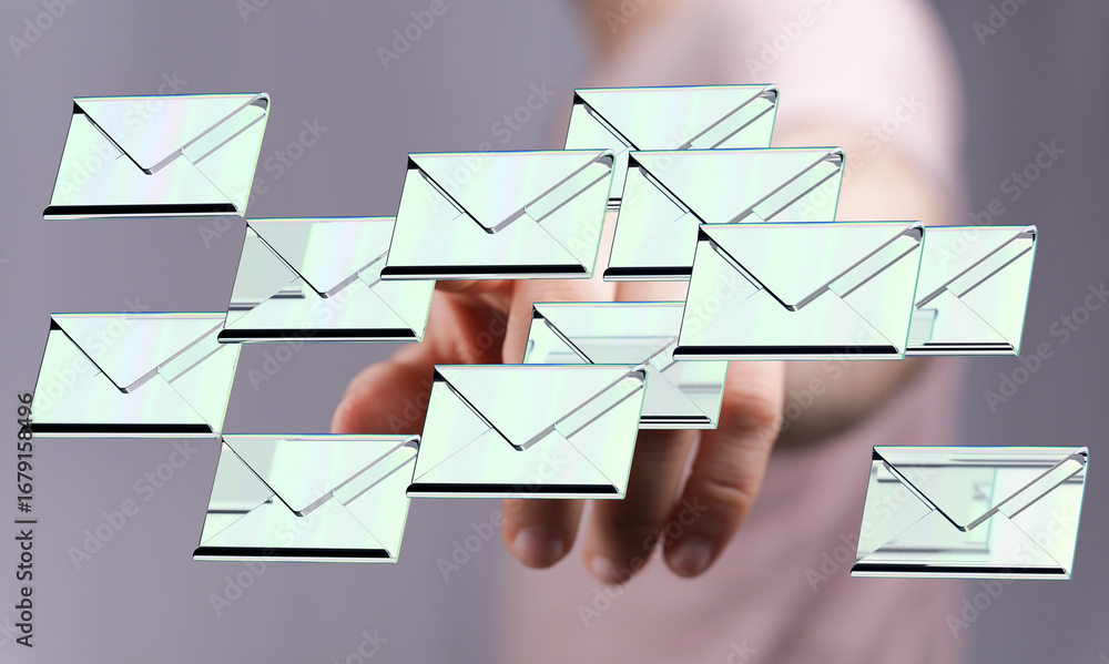 Poster efficient email management. streamline inbox, boost productivity.