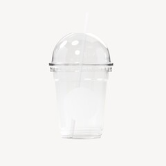 Plastic cup, 3D rendering design