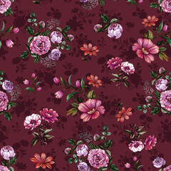 A beautiful Digital 3d Flower design handmade artwork with Design for fashion ,fabric, textile, wallpaper, cover, web  and all prints
