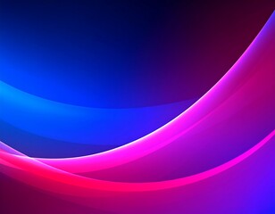 Abstract vibrant curves in blue and pink