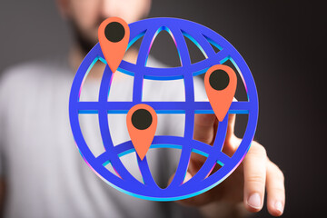 Illustrates global connectivity, networking, and worldwide presence. Ideal for business,...