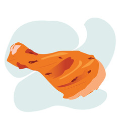 chicken thighs. Fried chicken, chicken thighs icon,
