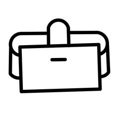 Virtual Reality and Metaverse line Icons Set