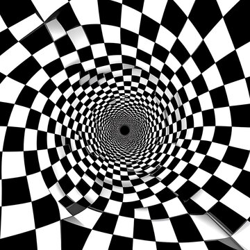 Checkered spiral tunnel