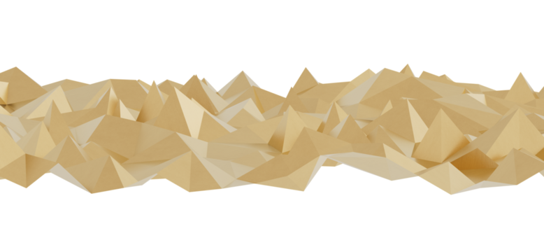Download this stunning image of an abstract gold geometric mountain range for your design projects. Perfect for backgrounds and textures.