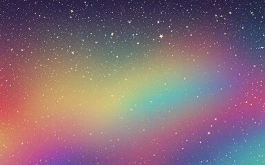 Vibrant Neon Space Geometric Abstract