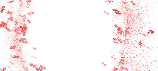 Abstract background with red percentage symbols. Perfect for sale banners or discount promotions.