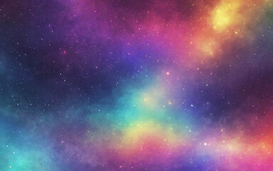 Fototapeta premium Vibrant Neon Space Geometric Abstract