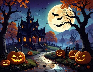 Halloween background 