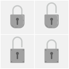 Padlock Icons for Security and Privacy