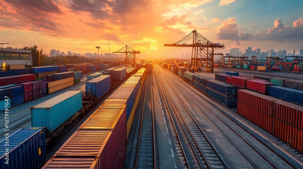 Poster optimizing intermodal transportation logistics with containers a comprehensive guide for efficient s