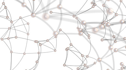 Stock photo of abstract network connections.  Ideal for technology, communication, and connection themes.