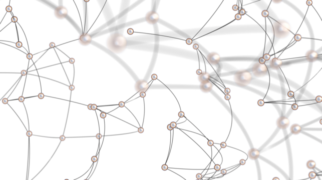 Stock photo of abstract network connections.  Ideal for technology, communication, and connection themes.