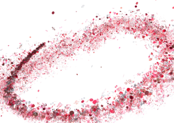 Abstract background of pink percentage signs exploding outwards in a circular motion. Ideal for sale promotions.