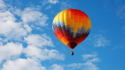 Fototapeta premium Colorful Balloons Floating Over Summer Skies