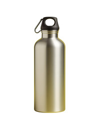 Stainless steel water bottle. Reusable eco-friendly drink container for hydration, fitness, and travel use.