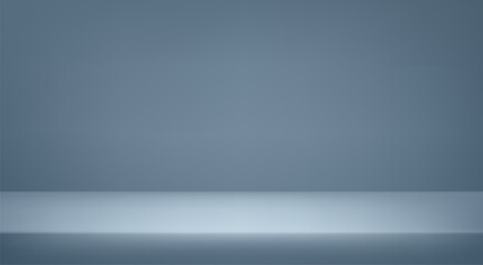 Empty Gray studio room background space for selling products on the website. Vector illustration.