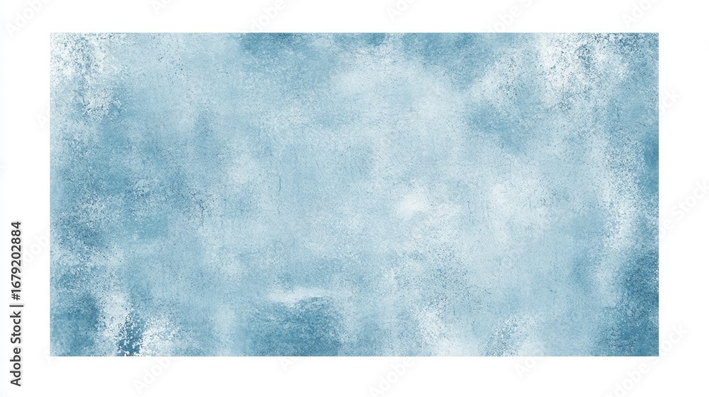 Poster textured pale blue rectangle with faint stains abstract art digital canvas soft atmosphere overhead 
