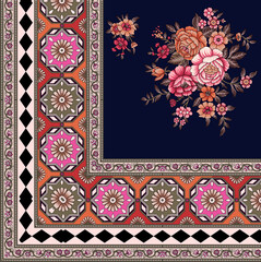 A beautiful Digital 3d Flower design handmade artwork with Design for fashion ,fabric, textile, wallpaper, cover, web  and all prints