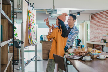 Startup Team Planning Product Development with Agile Task Board