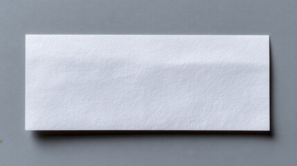 Plain White Paper Sheet on Grey Background for Art and Design