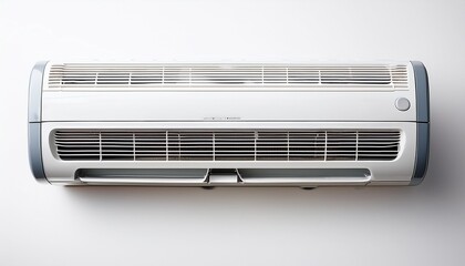 white background highlights this isolated electric air conditioner appliance