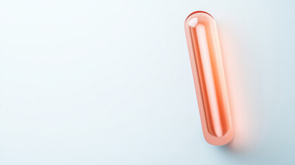 Obraz premium A sleek, modern light fixture casts a warm glow against a minimalist backdrop, highlighting its elegant design and contemporary aesthetics.