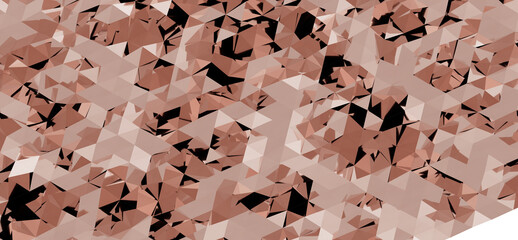 Rose gold geometric background. Abstract texture with triangle shapes. Perfect for modern designs,...