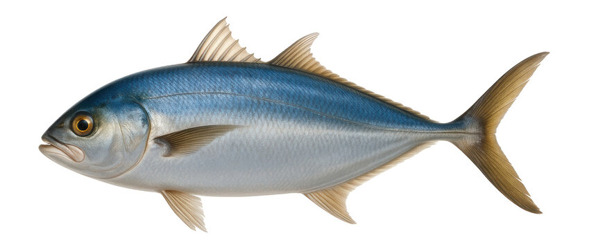 Jack fish with elongated body and forked tail