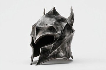Dark, spiky medieval helmet