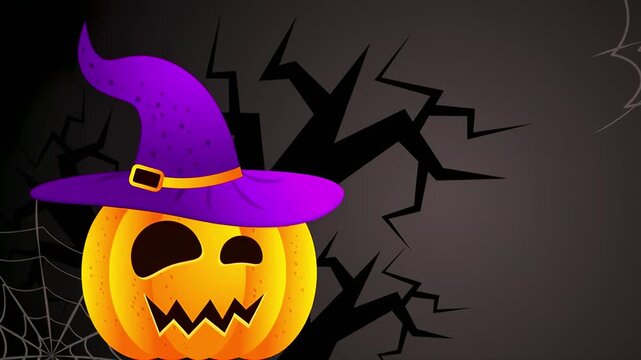 halloween, pumpkin, autumn, holiday, horror, background, night, bat, vector, moon, orange, october, illustration, scary, celebration, spooky, dark, black, cartoon, silhouette, design, evil, season, la
