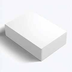 Fototapeta premium Blank white box on light gray background