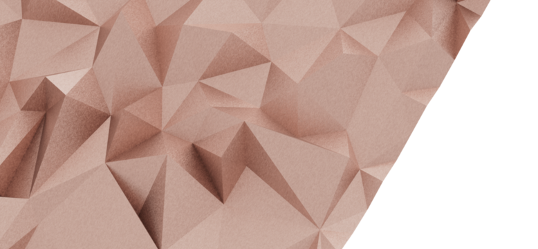 High-resolution image of an abstract rose gold geometric background with a textured polygonal design. Perfect for website banners, presentation