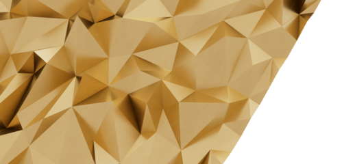 Luxury golden polygonal texture.  Modern geometric background with copy space. Ideal for presentations, websites, and branding.